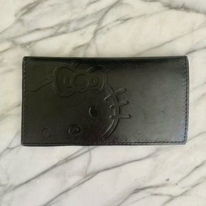 Black "Hello Kitty" Leather Wallet